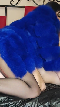 Furjob avec une grosse fourrure réelle, hairjob, edging et furgasm