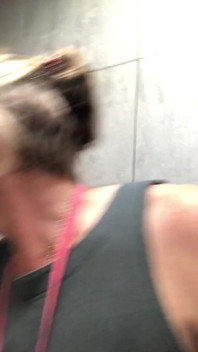 Power Pissing From a Perfect Hairy Pussy in Public Toilets