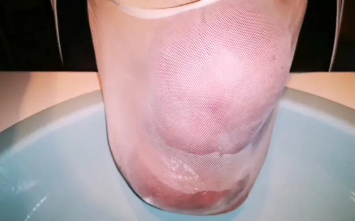 Monster_Meat_: Pissing in my see thru lingerie