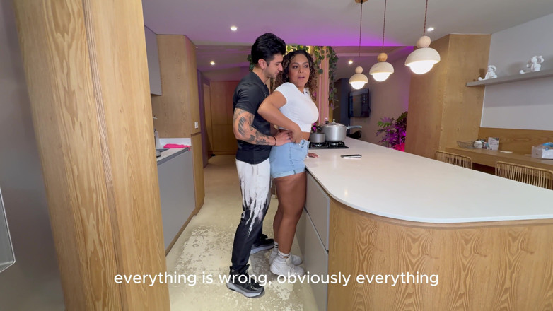Zack whiter: MILF Stepmom Fucked in the Kitchen by the Hard Cock...