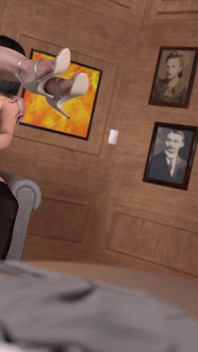 Eine harte zeit haben - dominante transe jane fickt principal veronica im büro - teil 3