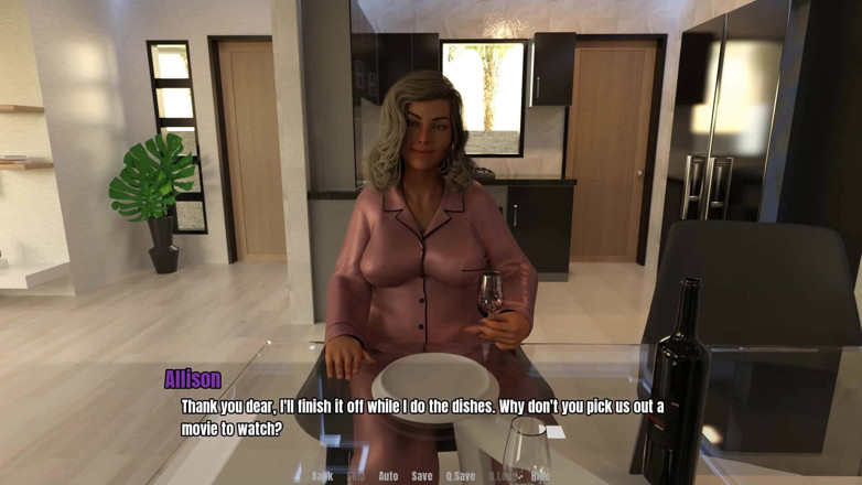 Dirty GamesXxX: Grandmas house: dinner with sexy mature MILF ep.4