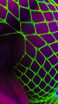 Ebony Neko Play With Little Bleu J in Uv Colors