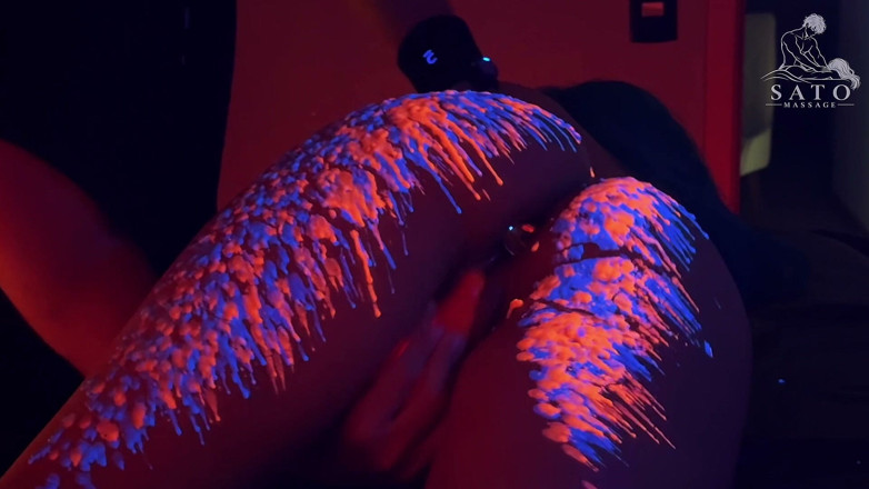 Sato Massage: Wax Play and Anal Plug - Halloween Special