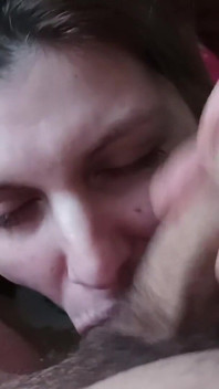 Real Homemade Amateur MILF Sucking Big Cock and Gets Cum in Mouth