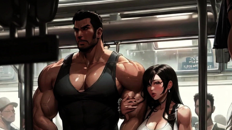 Spicy Toons: Tifa Takes the Train 1