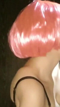 Heet roze kijkgat