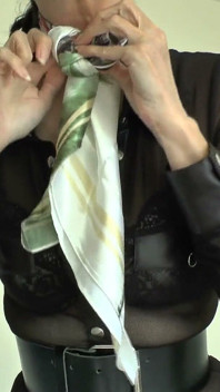 Styling an Ascot-style Satin Scarf - Part 1