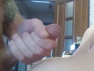 Sweet July: First blowjob from stepmother-in-law and cum on tits #2