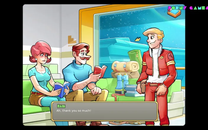 Porny Games: Space Rescue 0.7.5  - Two dick for only one babe