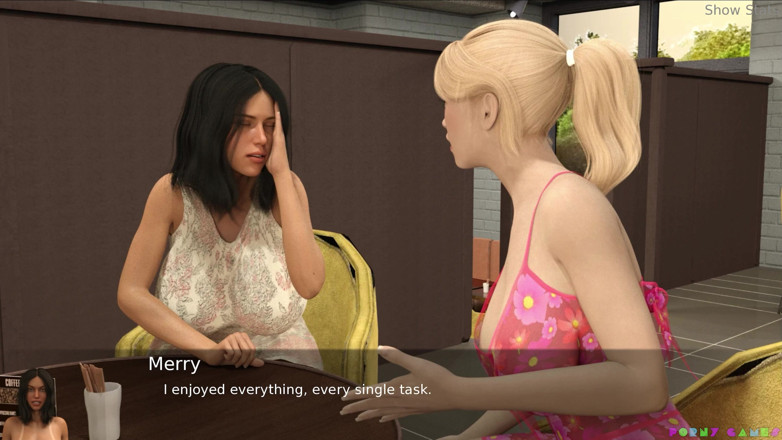 Porny Games: プロジェクトホット妻 - コーヒーショップexibitionism (90)