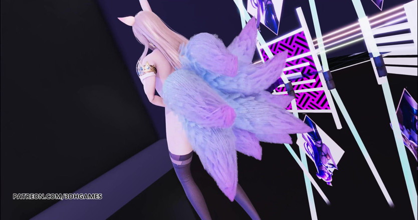 3D-Hentai Games: [MMD] Kara - Lupin Ahri naked dance kda league of legends...