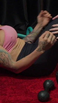 The Redhead Swapped Her Gym Workout for a Session with the Big-titted Bombshell