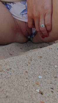 Peeing on the Beach