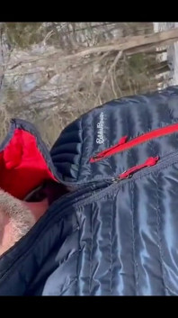 Guy Showing off Cock Pissing While X Country Skiing