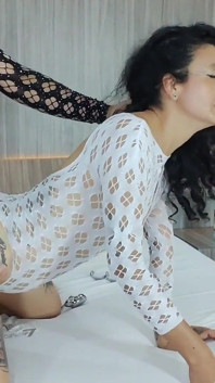 Pegging mit doppelseitigem dildo, sexy paar # 422