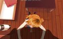 H3DC: Fată roșcată 3D Hentai cu vedere la persoana 1 suge pula până...