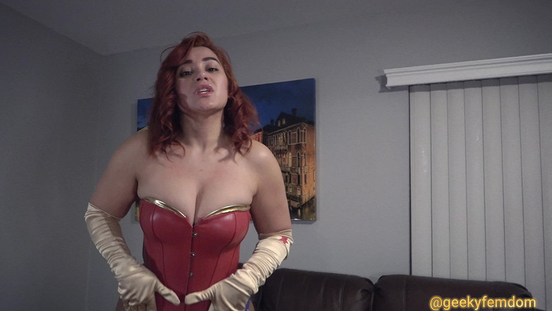 Geeky Femdom: वंडर वुमन joi Staring Enchantress sahrye