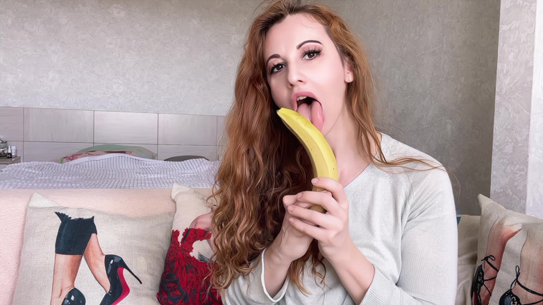 Holy_Red: Sexy Banana Tongue Seduction