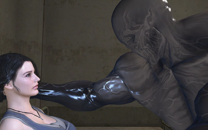 JubeiKibaFH: 来自常驻邪恶的吉尔瓦伦丁被突变的怪物鸡巴性交和繁殖