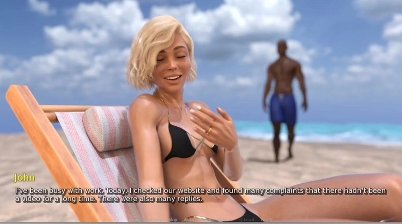 XXX Games Bunk: My Hotwife - Gameplay - Roleplay - Wakacje - Żona bierze BBC na plaży