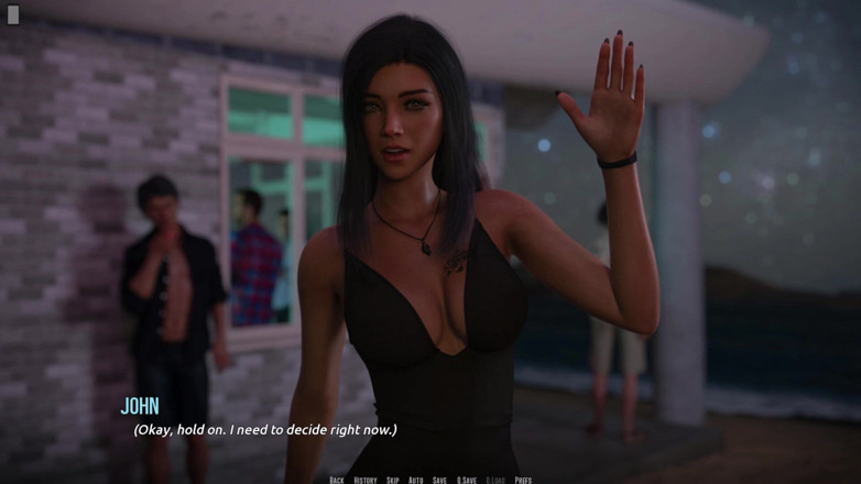 3D Cartoon Porn: Dominos Beach 24 - Джон стикається з веселим вибором з Райлі або Крісті