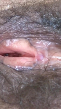 I Exhibit My Shemale Hairy Pussy After Being Penetrated by a Huge Cock