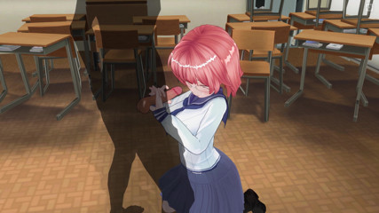 H3DC: 3D Hentai college girl jerk off cock to her teacher