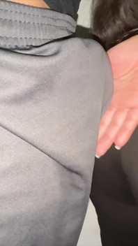 She Grabs a Stranger's Dick in Public