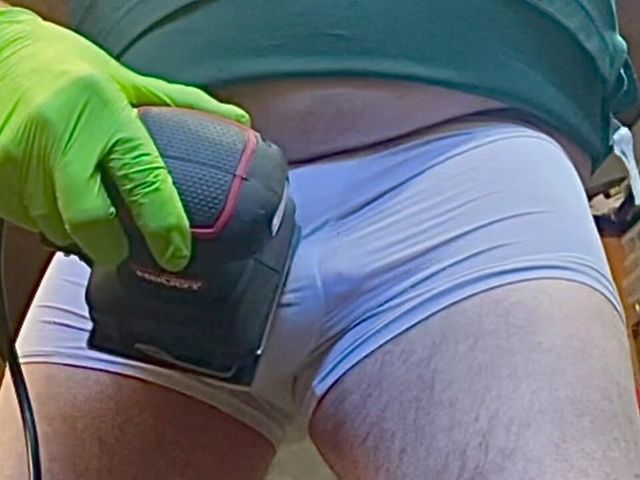 Watch This Sander Vibrate His Cock to Orgasium (I love to show off)