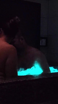 Japanese Love Hotel Open Air Spa Bath - Homemade Romantic Anniversary Sex Tape on Vacation in Tokyo