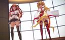 Mmd anime girls: Mmd R-18 anime cô gái khiêu vũ sexy clip 316