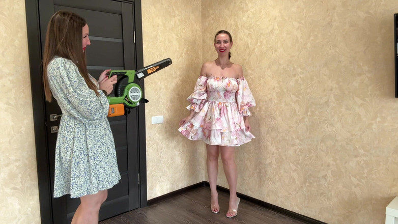 Hottie goddess: Seduzione con un vestito con il vento