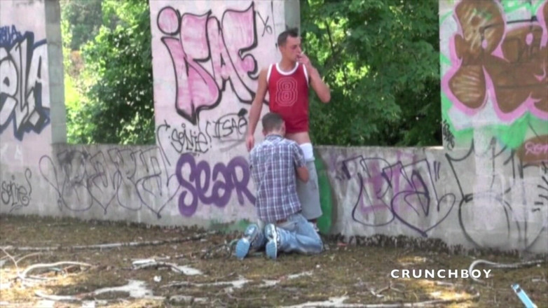 Crunch Boy: Nick scopata da Anthony in un luogo sexy all'aperto esibizione