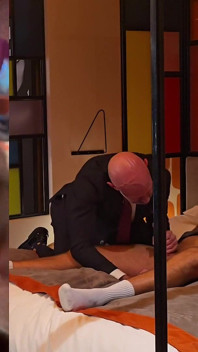 Caught Masturbating by the Hotel Staff