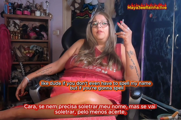 Goddess Maya3ee Rainha: Brazylijska bbw milf bogini palenie mówi to wszystko