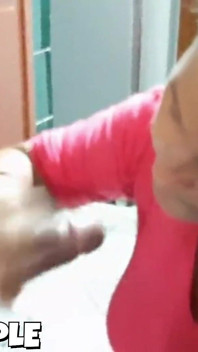 Horny Old Woman Sucking Cock