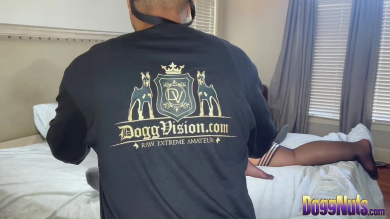DoggVision: Doggnuts Tiny BBW Big Black Cock - Angle 2