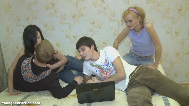 18 Videoz: Hubené ruské teenagerky jsou ošukané v orgii