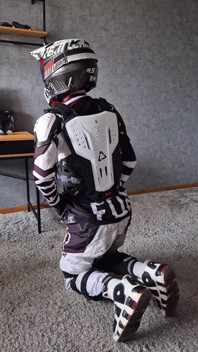 Horny Motocrosser Biker Pushes Himself to the Edge, Couldn't Help Himself, Finished 2 Times