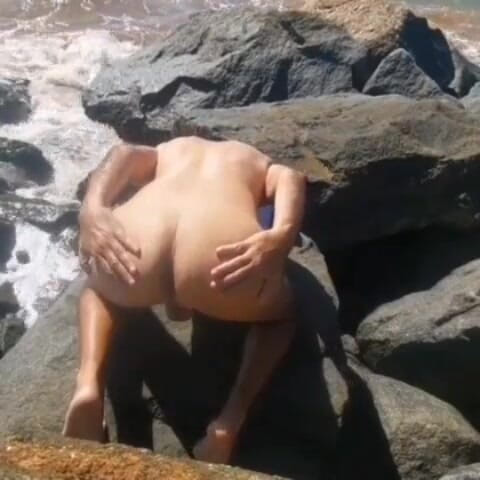 Ladysilvas: Ladysilva Naughty Bitch Naked on the Rocks Crazy to Get...