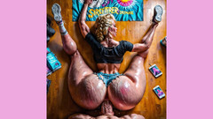 Ai Dungeon Sluts: Ai Babe Alexis ohne a roztáhne své velké atletické půlky...