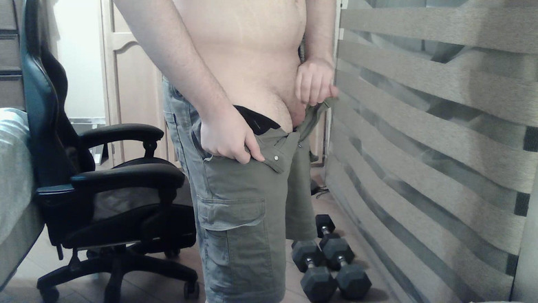 Himbo_Fox: Semental Musculoso Hace Sentadillas Sin Ropa Interior