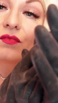 Videoclip Asmr: Mănuși de cauciuc.. Auzi sunete uimitoare și relaxează-te! Starea de spirit de Crăciun! Arya Grander -sfw vid gratuit