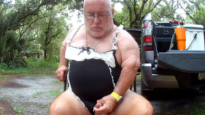 Mark Fletcher: Mark Fletcher Dressed up Edging My Cock, Eating My Cum
