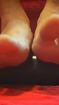 Playing with My Feet and a Dildo