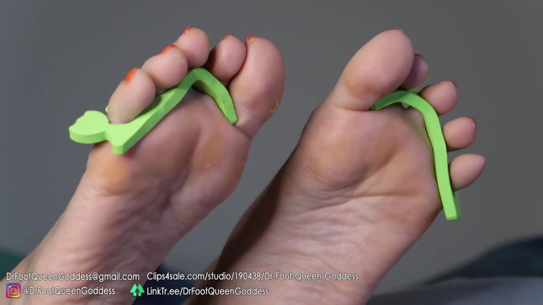 Dr. Foot Queen Goddess: Pedi egg pedicure (orange) part 5