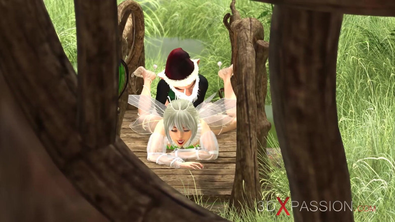 3dxpassion: Sex incitant! Zână frumoasă excitată și gnome în sat