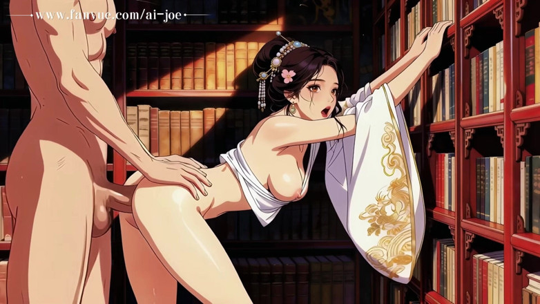AI-JOE: Gaya Showa Jepang, wanita muda yang cantik, gaya lukis yang...