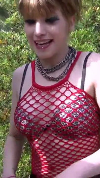 Outdoor anal fuck for tattooed pierced chick